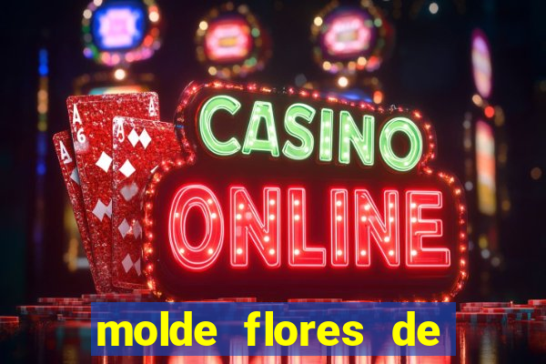 molde flores de papel para imprimir